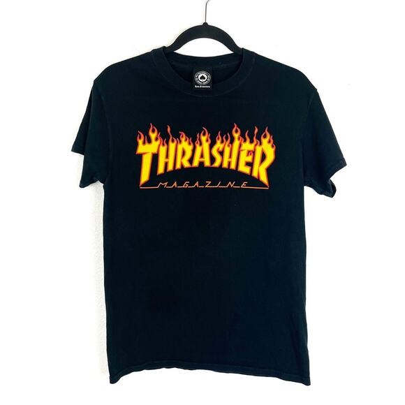 Thrasher Magazine T-Shirt Adult Small Black Short Sleeve Skater Streetwear - Picture 1 of 8